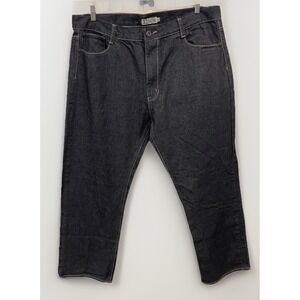 Culture‎ Revolutione Black Straight Leg Retro Hip Hop Embroidered Jeans Men's 42
